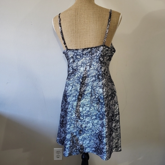 Lacey floral Print Babydoll Chemise/Lingerie in size Large George - Picture 4 of 9